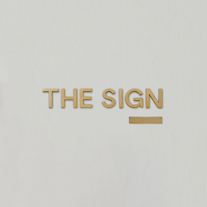 LETTER SIGN 切文字表札セット - PIECE OF SIGN