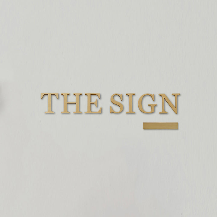 LETTER SIGN 切文字表札セット - PIECE OF SIGN