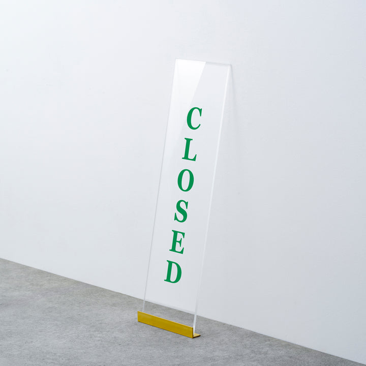 OPEN & CLOSED 床置きサイン - PIECE OF SIGN