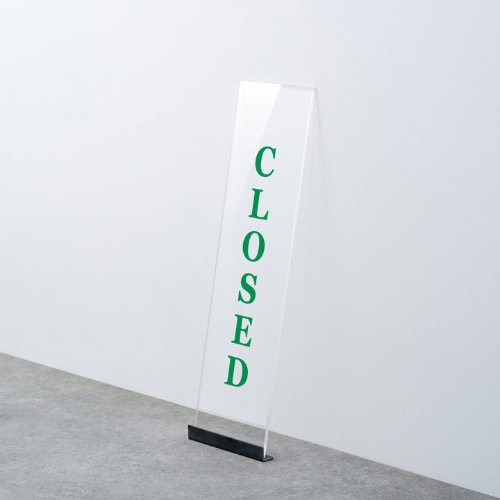 OPEN & CLOSED 床置きサイン - PIECE OF SIGN
