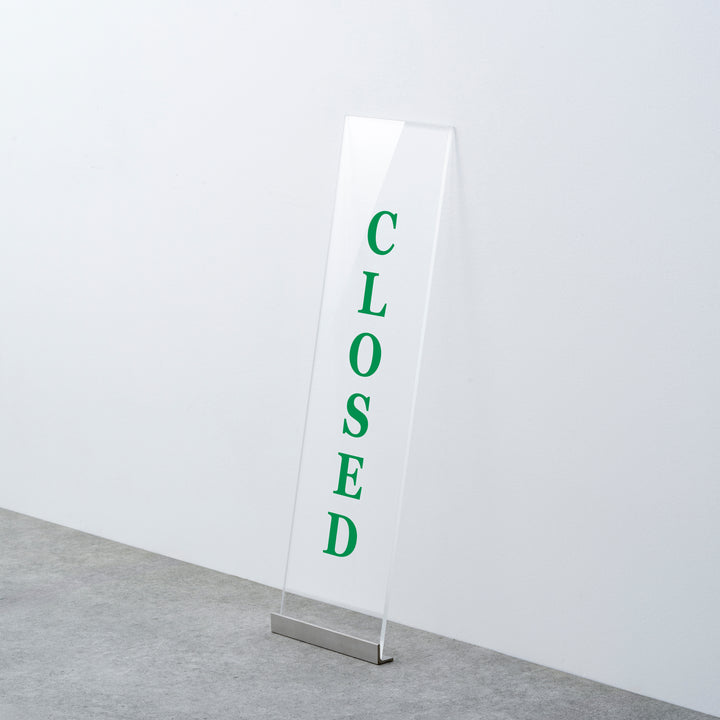 OPEN & CLOSED 床置きサイン - PIECE OF SIGN