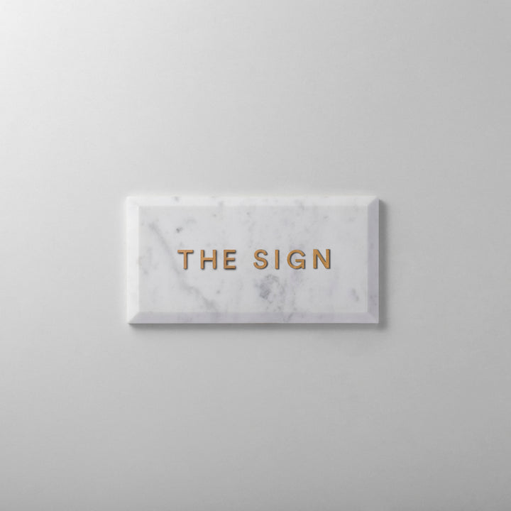 THE DOOR PLATE + 切文字サイン - clé beveled subway - PIECE OF SIGN