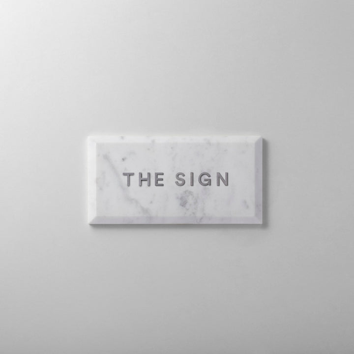 THE DOOR PLATE + 切文字サイン - clé beveled subway - PIECE OF SIGN