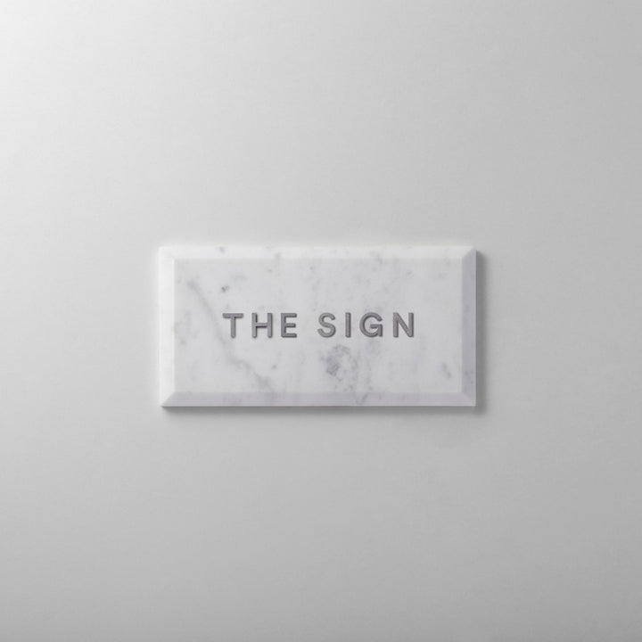 THE DOOR PLATE + 切文字サイン - clé beveled subway - PIECE OF SIGN