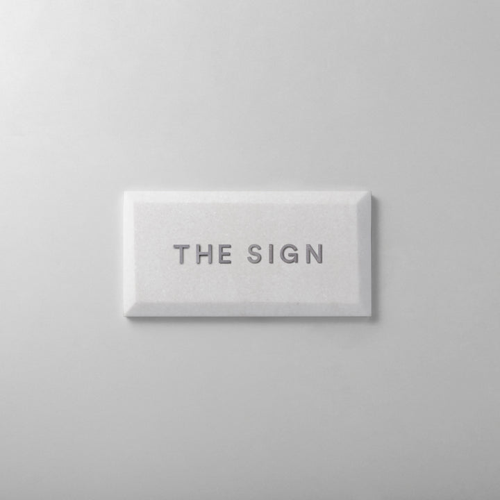 THE DOOR PLATE + 切文字サイン - clé beveled subway - PIECE OF SIGN