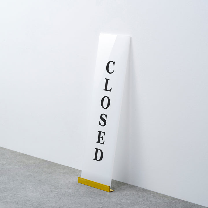OPEN & CLOSED 床置きサイン - PIECE OF SIGN