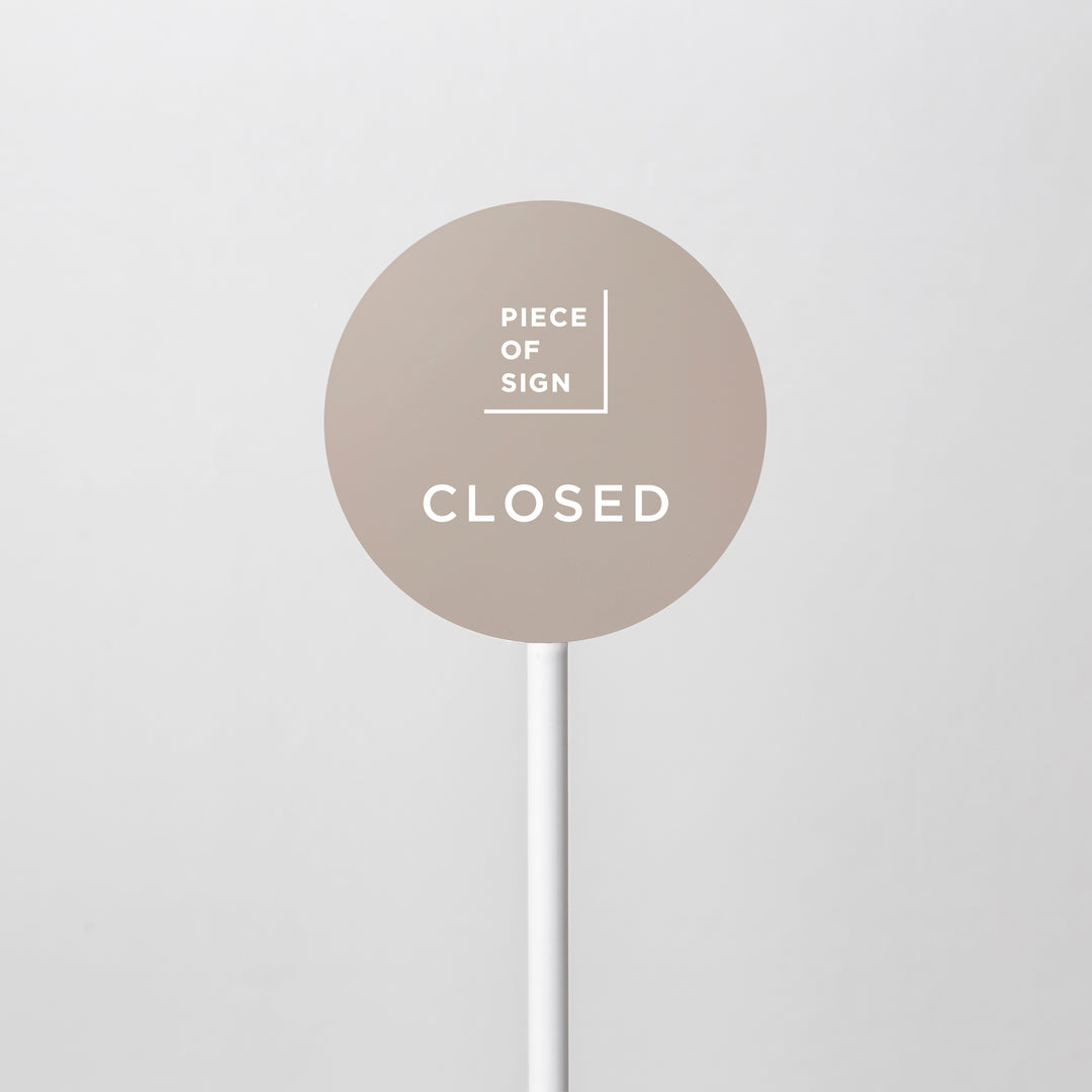 PEACE OF SIGN 看板スタンド ホワイト POLE スタンドサイン - モノトーン