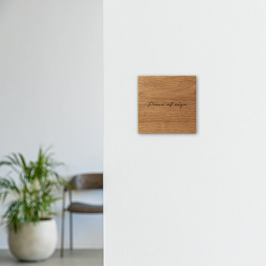 THE DOOR PLATE - 彫刻カラー仕上げ