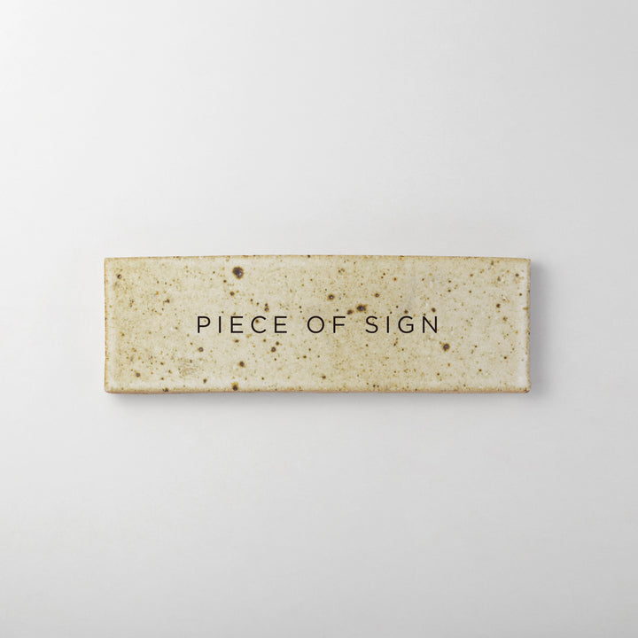 THE DOOR PLATE - clé new california - PIECE OF SIGN