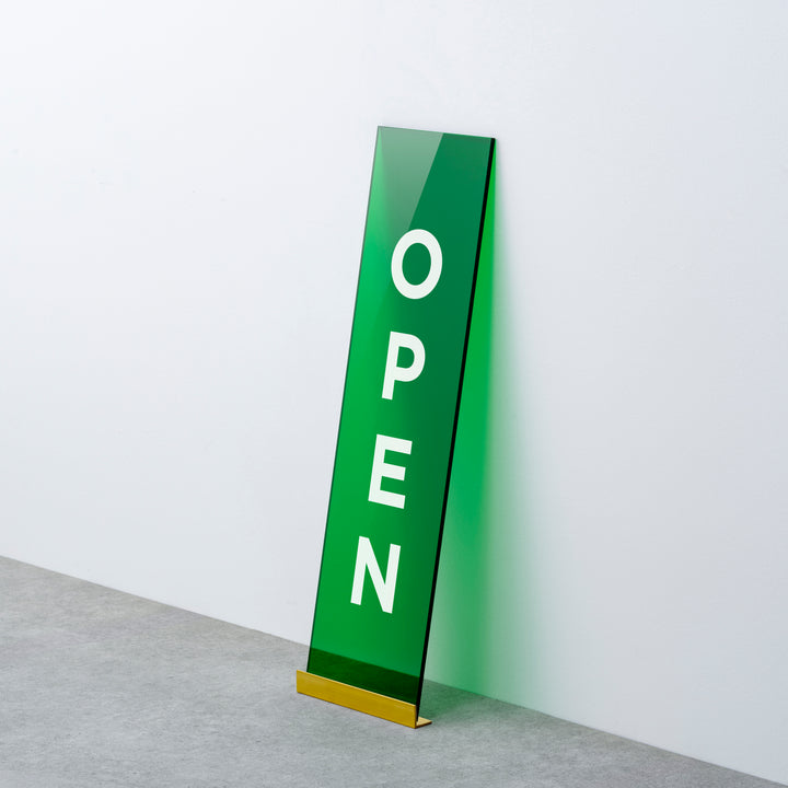 OPEN & CLOSED 床置きサイン - PIECE OF SIGN