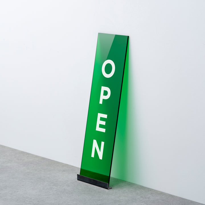 OPEN & CLOSED 床置きサイン - PIECE OF SIGN