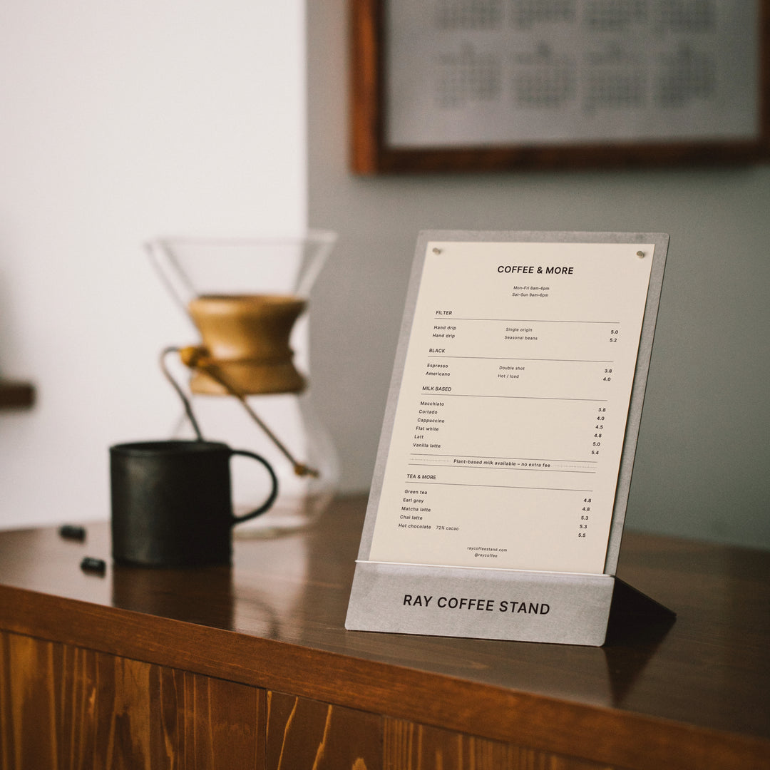 カウンターメニューボードサイン