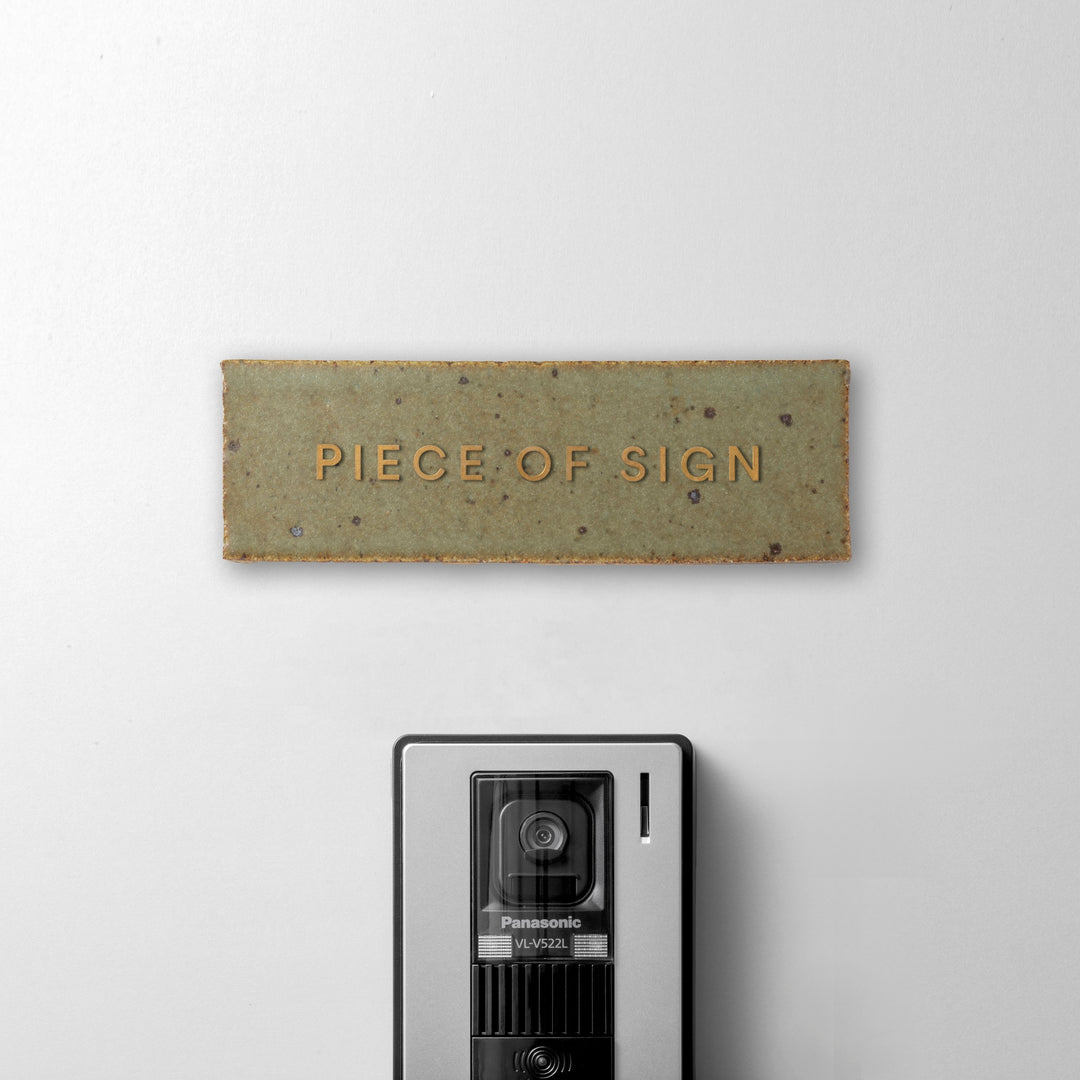 THE DOOR PLATE + 切文字サイン - clé new california