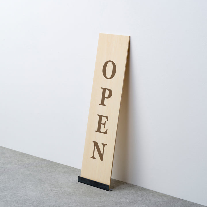 OPEN & CLOSED 床置きサイン - PIECE OF SIGN