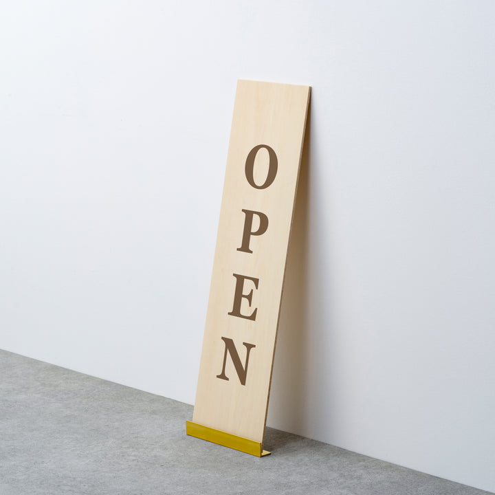 OPEN & CLOSED 床置きサイン - PIECE OF SIGN