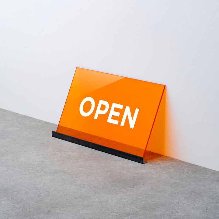 OPEN & CLOSED 床置きサイン - PIECE OF SIGN