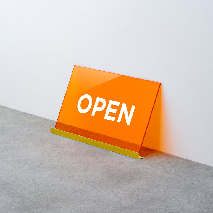 OPEN & CLOSED 床置きサイン - PIECE OF SIGN
