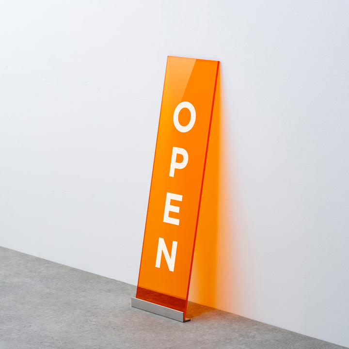 OPEN & CLOSED 床置きサイン - PIECE OF SIGN