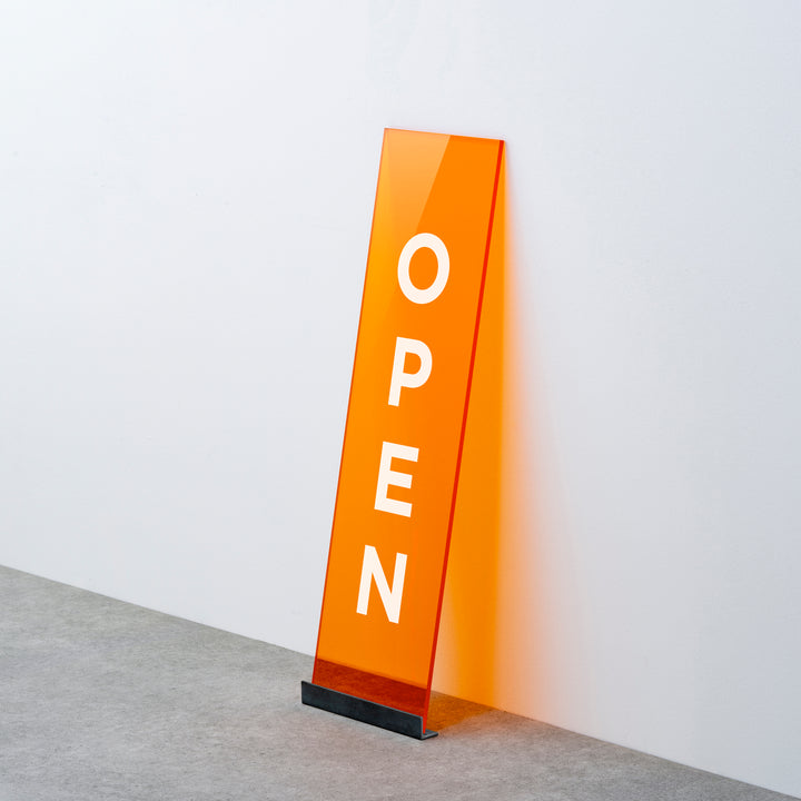 OPEN & CLOSED 床置きサイン - PIECE OF SIGN