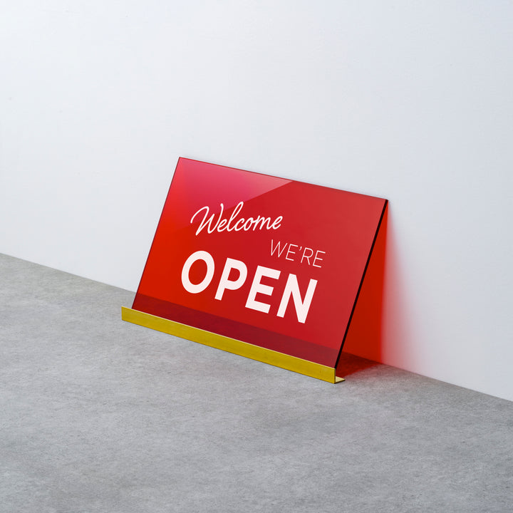 OPEN & CLOSED 床置きサイン - PIECE OF SIGN