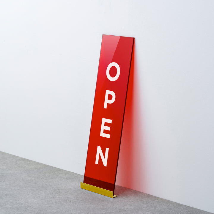 OPEN & CLOSED 床置きサイン - PIECE OF SIGN