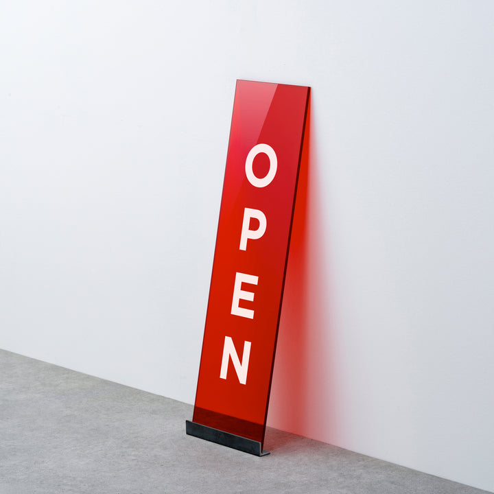 OPEN & CLOSED 床置きサイン - PIECE OF SIGN