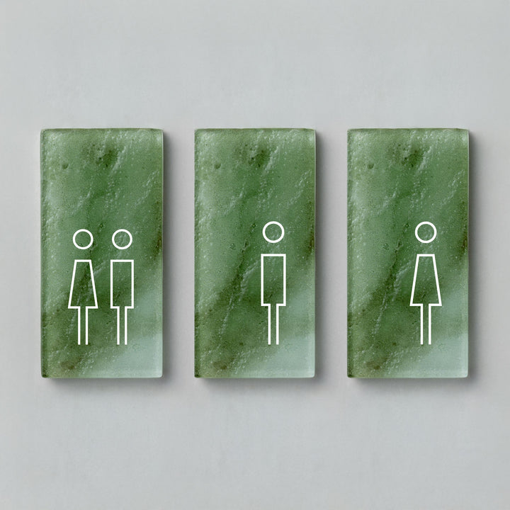 GLASS INFO SIGN - 彫刻仕上げ - PIECE OF SIGN