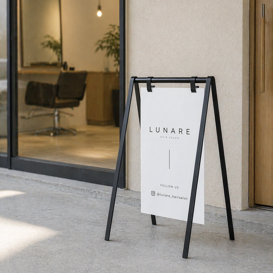 店先でアピールするの設置イメージ