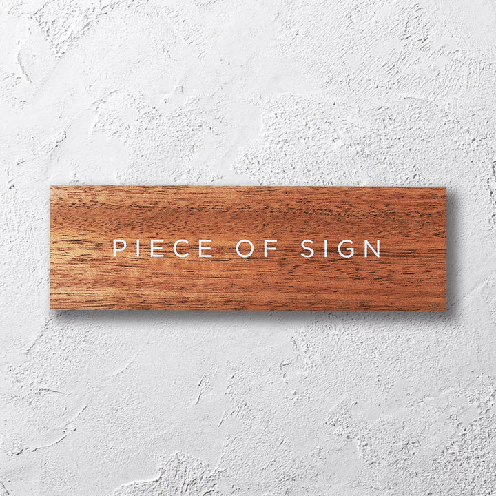 THE DOOR PLATE - PIECE OF SIGN