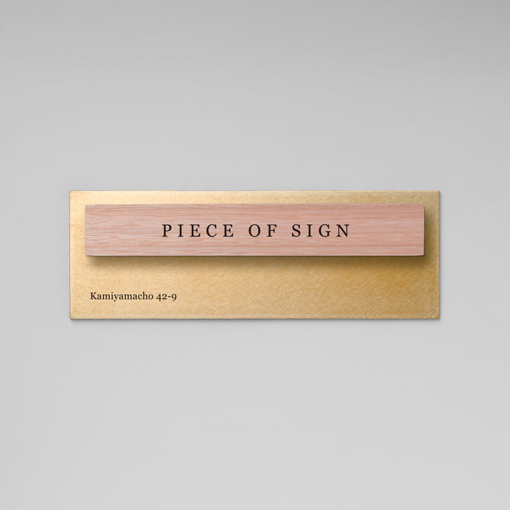 THE DOOR PLATE - BASE MIX - PIECE OF SIGN