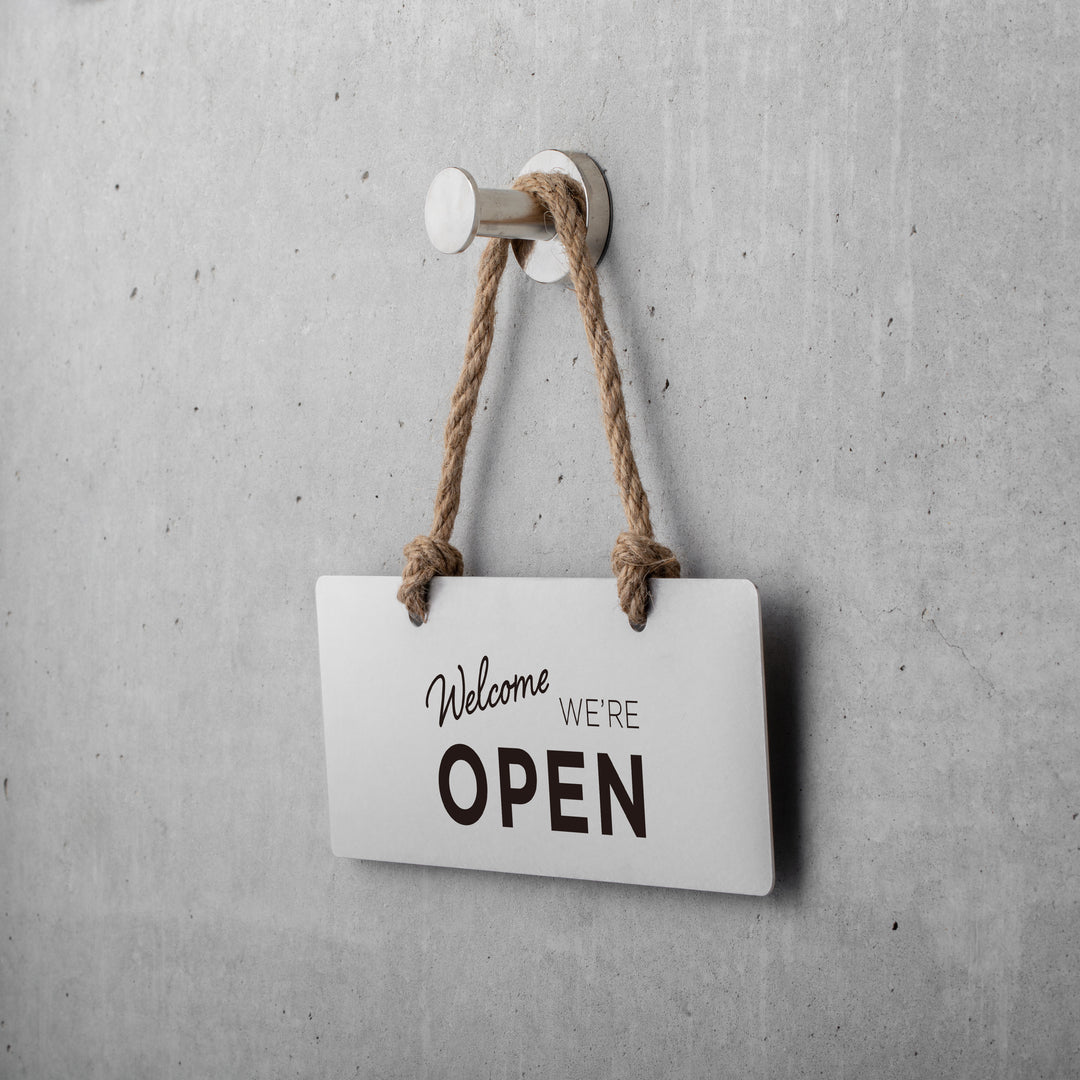 open＆closed表札オブジェ open＆closed表札オブジェ OPEN & CLOSED Wall Sign