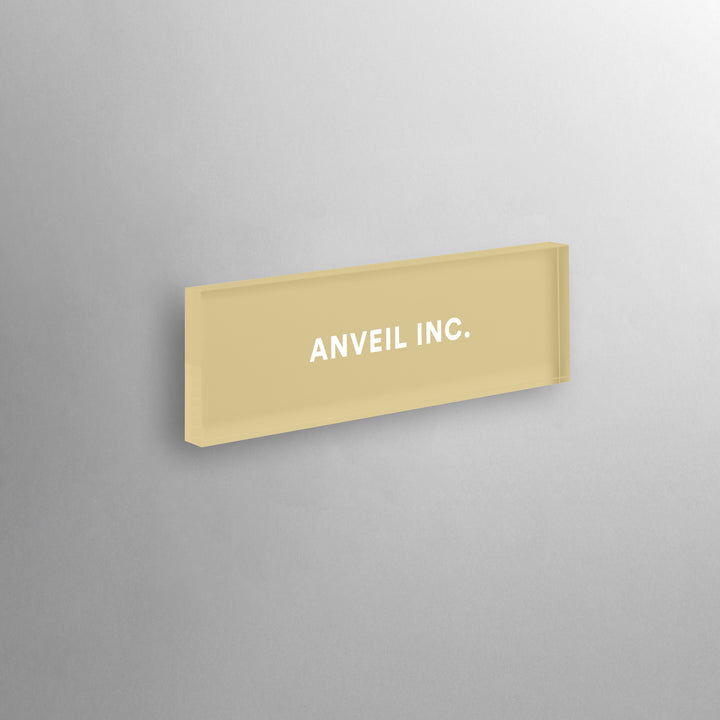 THE DOOR PLATE - COLOR - PIECE OF SIGN