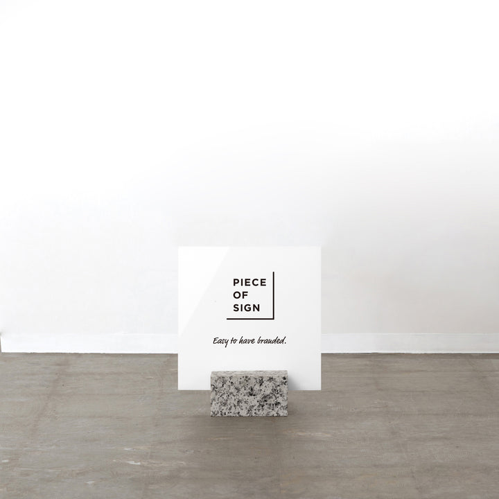BLOCK & BOARD スクエア スタンドサイン - PIECE OF SIGN