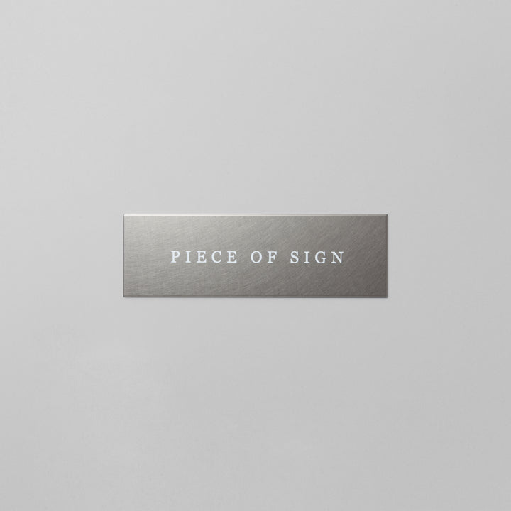 おしゃれなステンレス表札 - PIECE OF SIGN 
