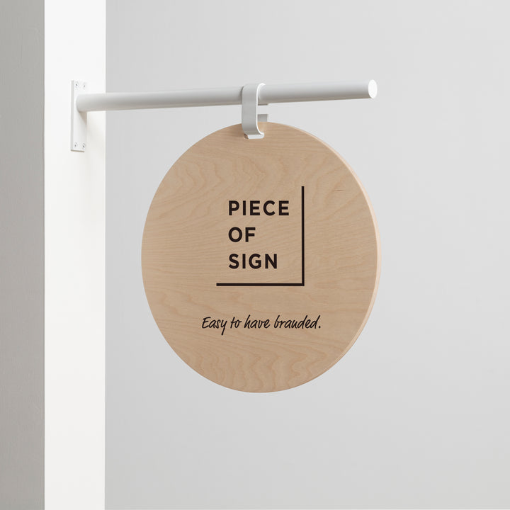 HANGING ウォールサイン 突き出し - ROUND - PIECE OF SIGN
