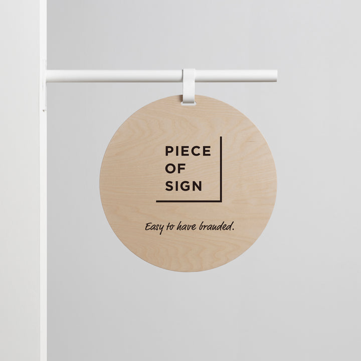 HANGING ウォールサイン 突き出し - ROUND - PIECE OF SIGN