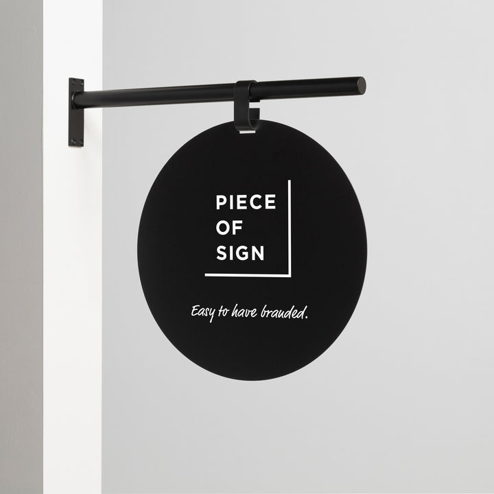 HANGING ウォールサイン 突き出し - ROUND - PIECE OF SIGN