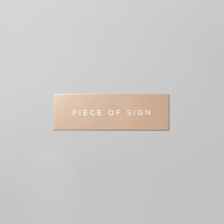おしゃれな金属表札 - PIECE OF SIGN 