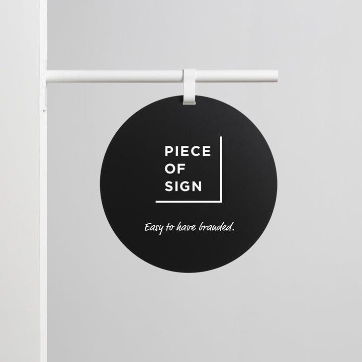 HANGING ウォールサイン 突き出し - ROUND - PIECE OF SIGN