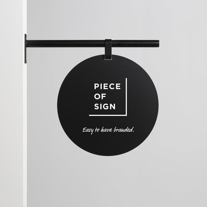 HANGING ウォールサイン 突き出し - ROUND - PIECE OF SIGN