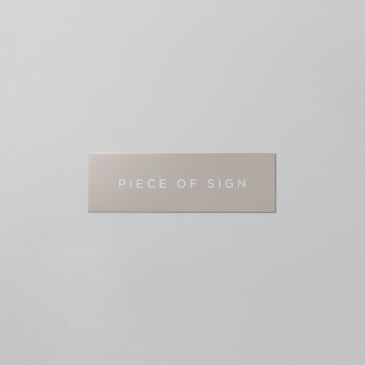 おしゃれな金属表札 - PIECE OF SIGN 