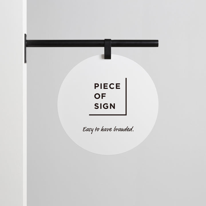 HANGING ウォールサイン 突き出し - ROUND - PIECE OF SIGN