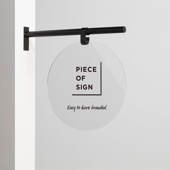 HANGING ウォールサイン 突き出し - ROUND - PIECE OF SIGN