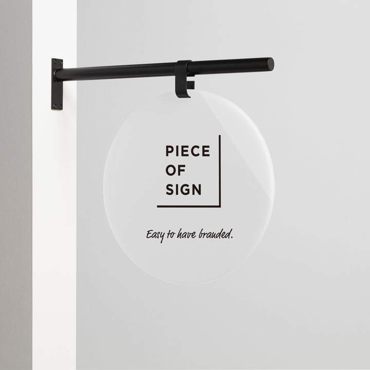 HANGING ウォールサイン 突き出し - ROUND - PIECE OF SIGN