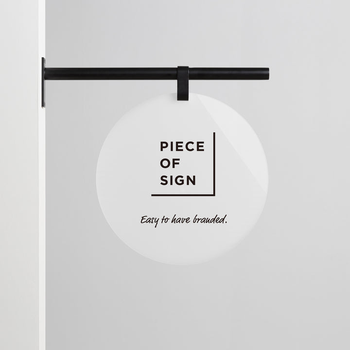 HANGING ウォールサイン 突き出し - ROUND - PIECE OF SIGN
