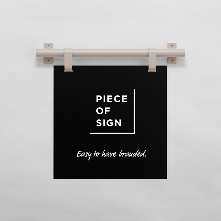 HANGING ウォールサイン 壁掛け - SQUARE - PIECE OF SIGN
