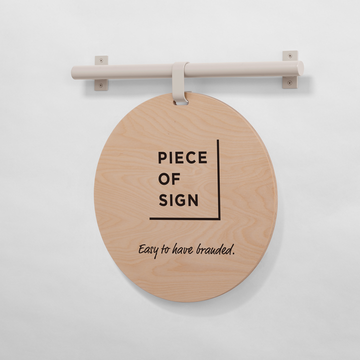 HANGING ウォールサイン 壁掛け - ROUND - PIECE OF SIGN