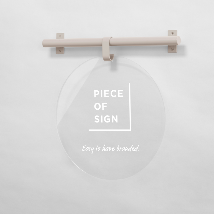 HANGING ウォールサイン 壁掛け - ROUND - PIECE OF SIGN