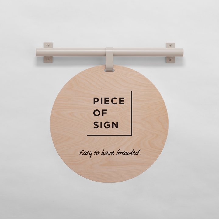 HANGING ウォールサイン 壁掛け - ROUND - PIECE OF SIGN