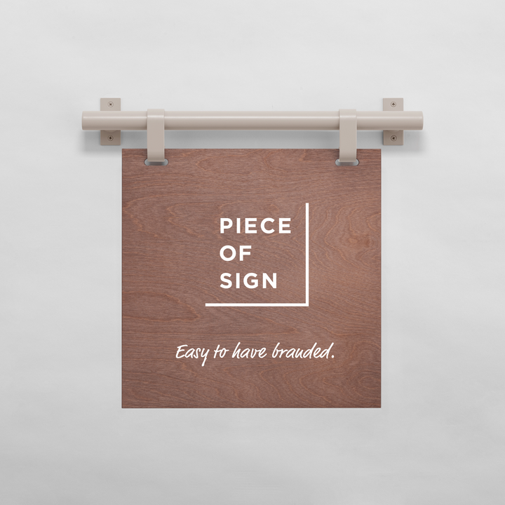 HANGING ウォールサイン 壁掛け - SQUARE - PIECE OF SIGN